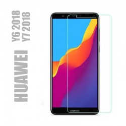 Protection d'écran en verre trempé pour smartphones Huawei  Y6 et Y7 2018