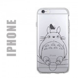 Coque de protection pour iPhone en gel silicone souple et au motif Totoro